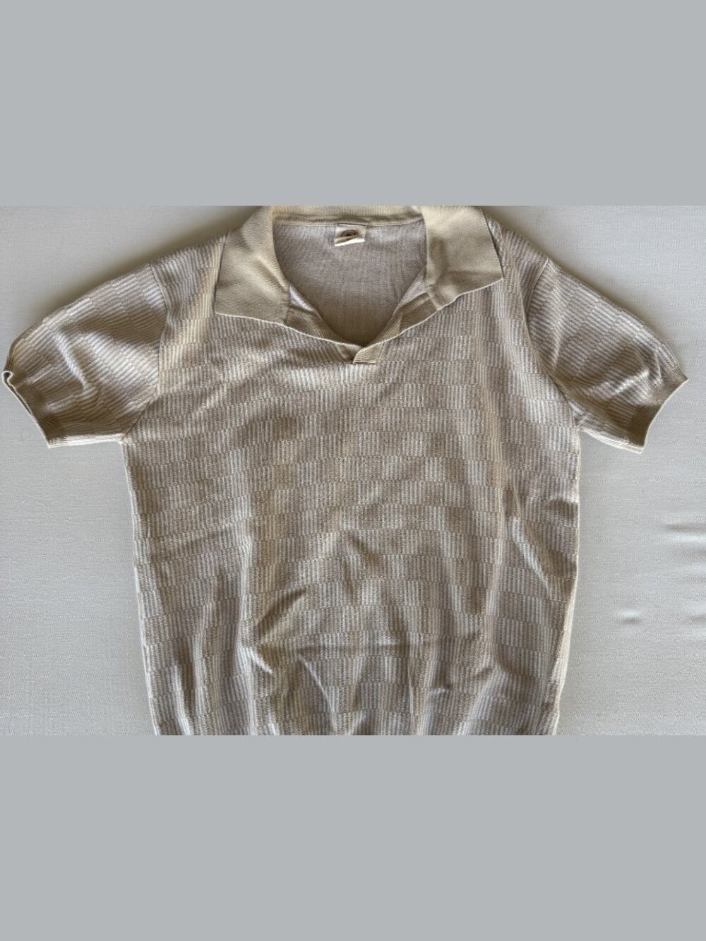 Marine Layer Sweater Cream Waffle Knit Size XL